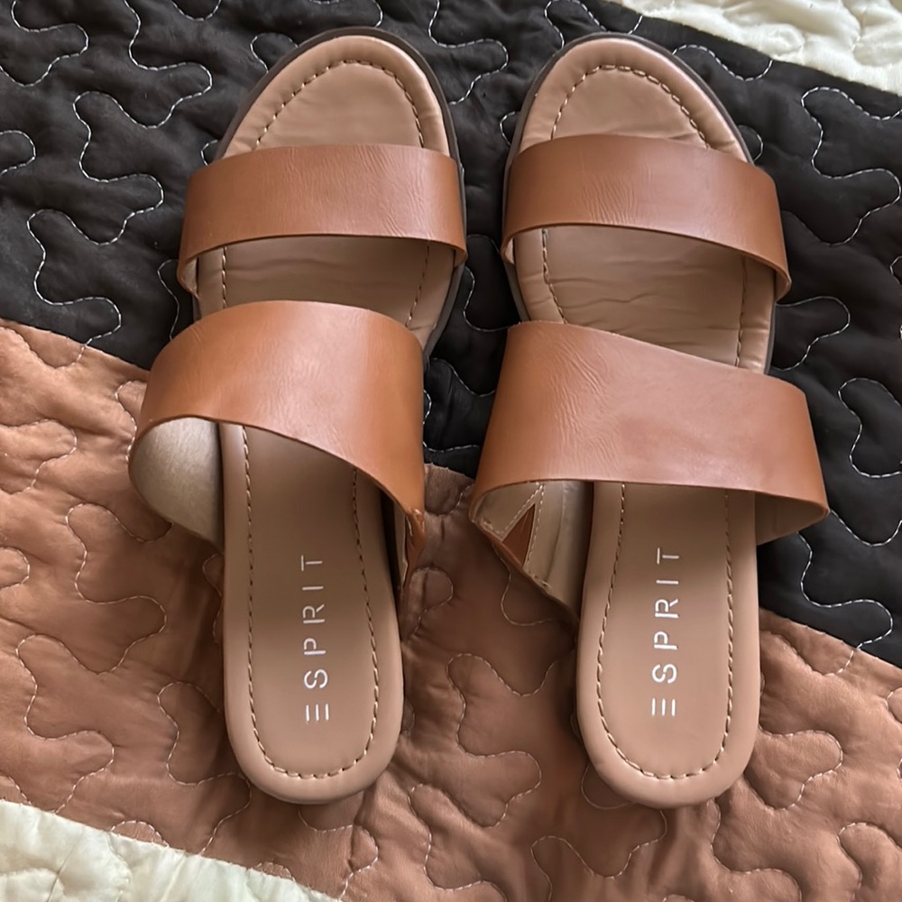 Brown Leather Dress Sandals, Size 8.5, Great Condition, *Worn only Once*